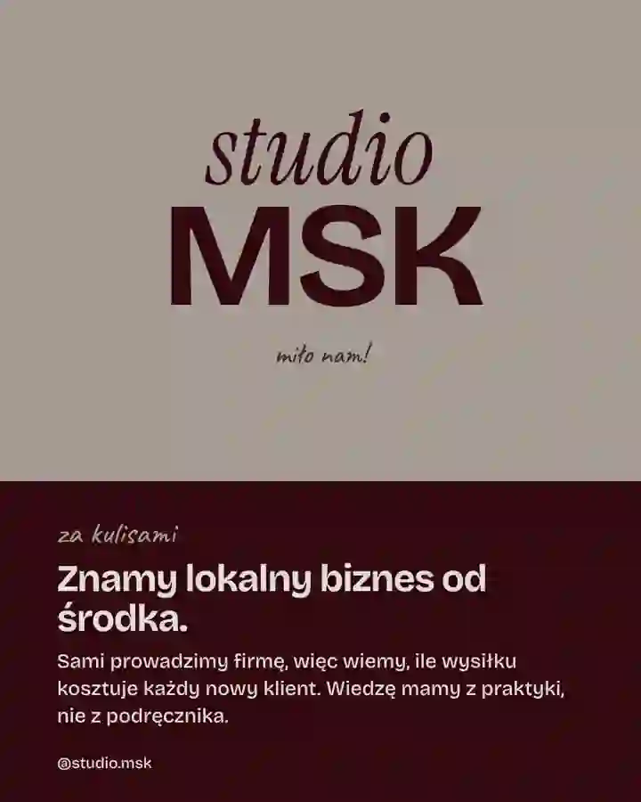 Slajd karuzeli: miło nam, znamy lokalny biznes od środka
